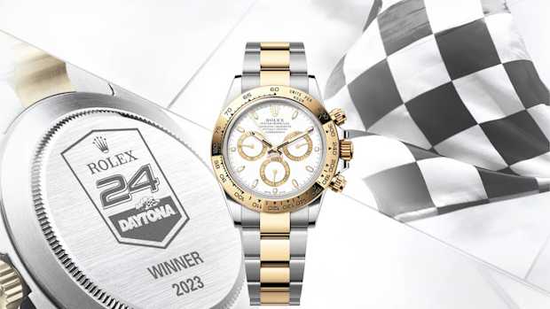 Here's what last year's Rolex 24 Hours of Daytona winner's watch looked like. Photo courtesy Rolex Watches.